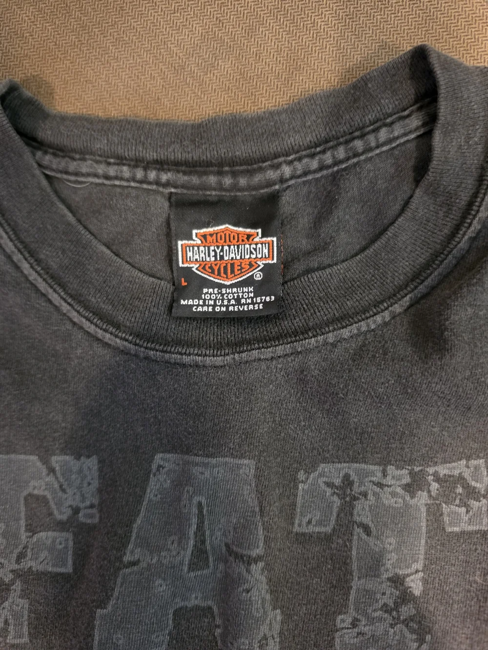 Harley-Davidson Gray Logo Graphic Tee